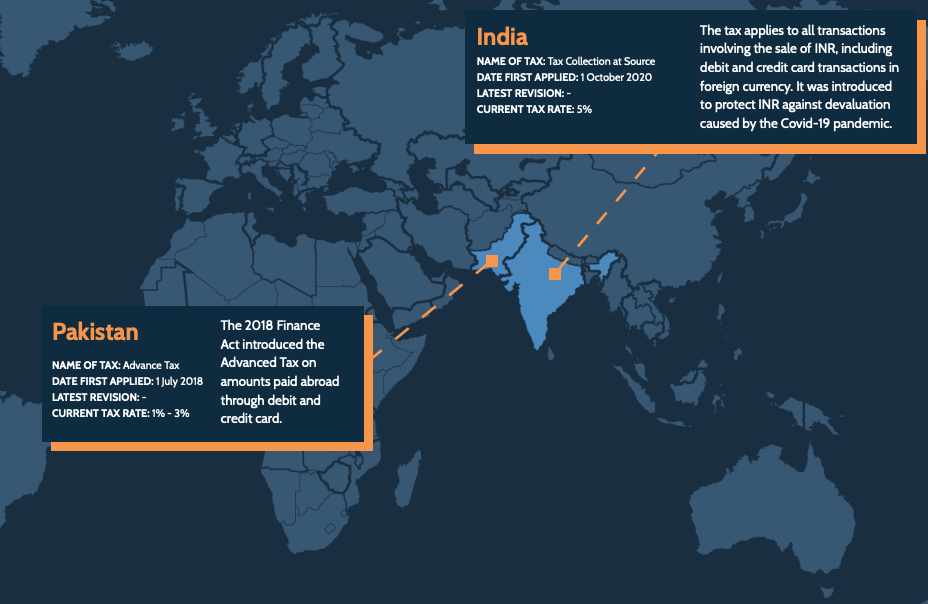 Taxes by country: Asia
